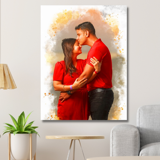 Couples Personalized Canvas Portrait