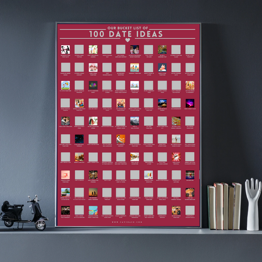 100 Date Ideas Bucket List Poster